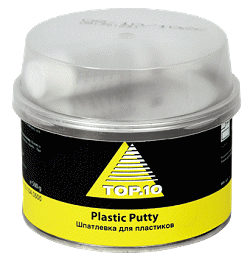 Top10 Plastic Putty высокопластичная шпатлевка для ремонта пластиковых деталей, 0,5кг