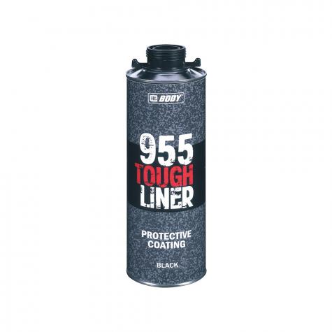Сверхпрочное защитное покрытие HB BODY TOUGH LINER 955 (чёрный) (0,6л) + Отвердитель HB BODY 955 TOUGH LINER (0,2л) — комплект
