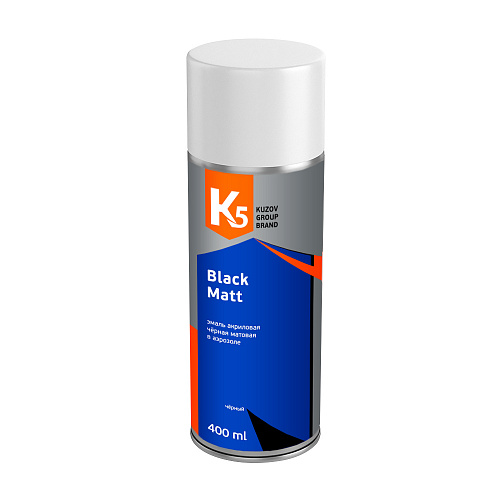 Краска K5 Black Matt чёрная матовая в аэрозоли 400мл