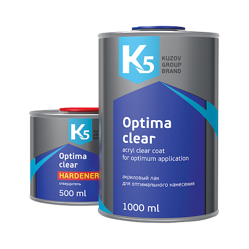 Лак К5 Optima  (1000+500мл) в компл. с отвердителем