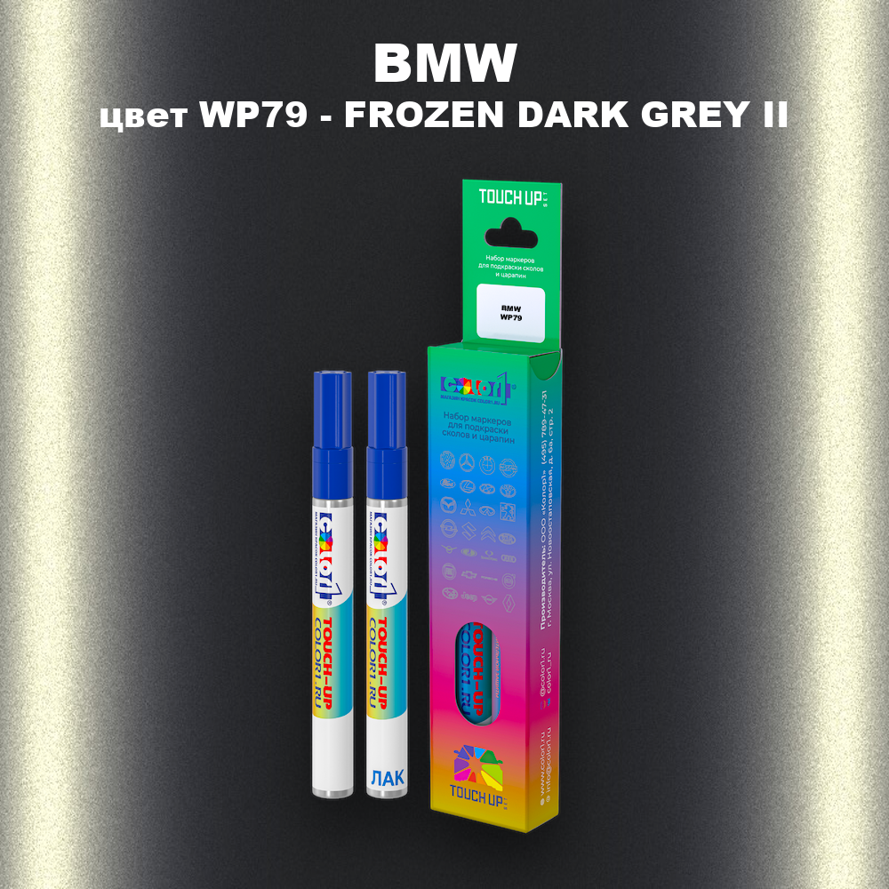 Маркер с краской BMW, цвет WP79 - FROZEN DARK GREY II
