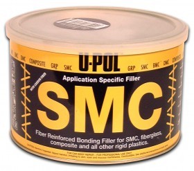 U-Pol SMC CARBON Углеволоконная легкошлифуемая шпатлевка, 1.1 л