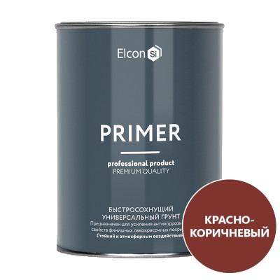 Антикоррозийный грунт Elcon Primer, до +150°С, красно-коричневый, 0,8кг