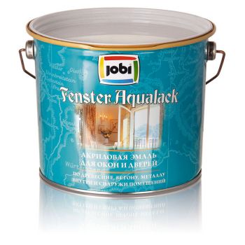 Эмаль акриловая JOBI FENSTER AQUALACK для окон и дверей глянцевая