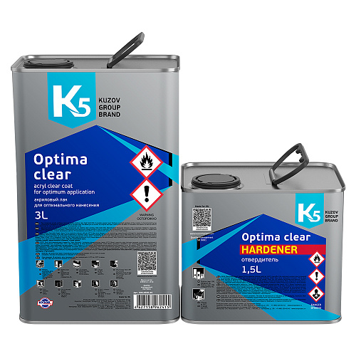 Лак К5 Optima (3000+1500мл) в комплекте с отвердителем