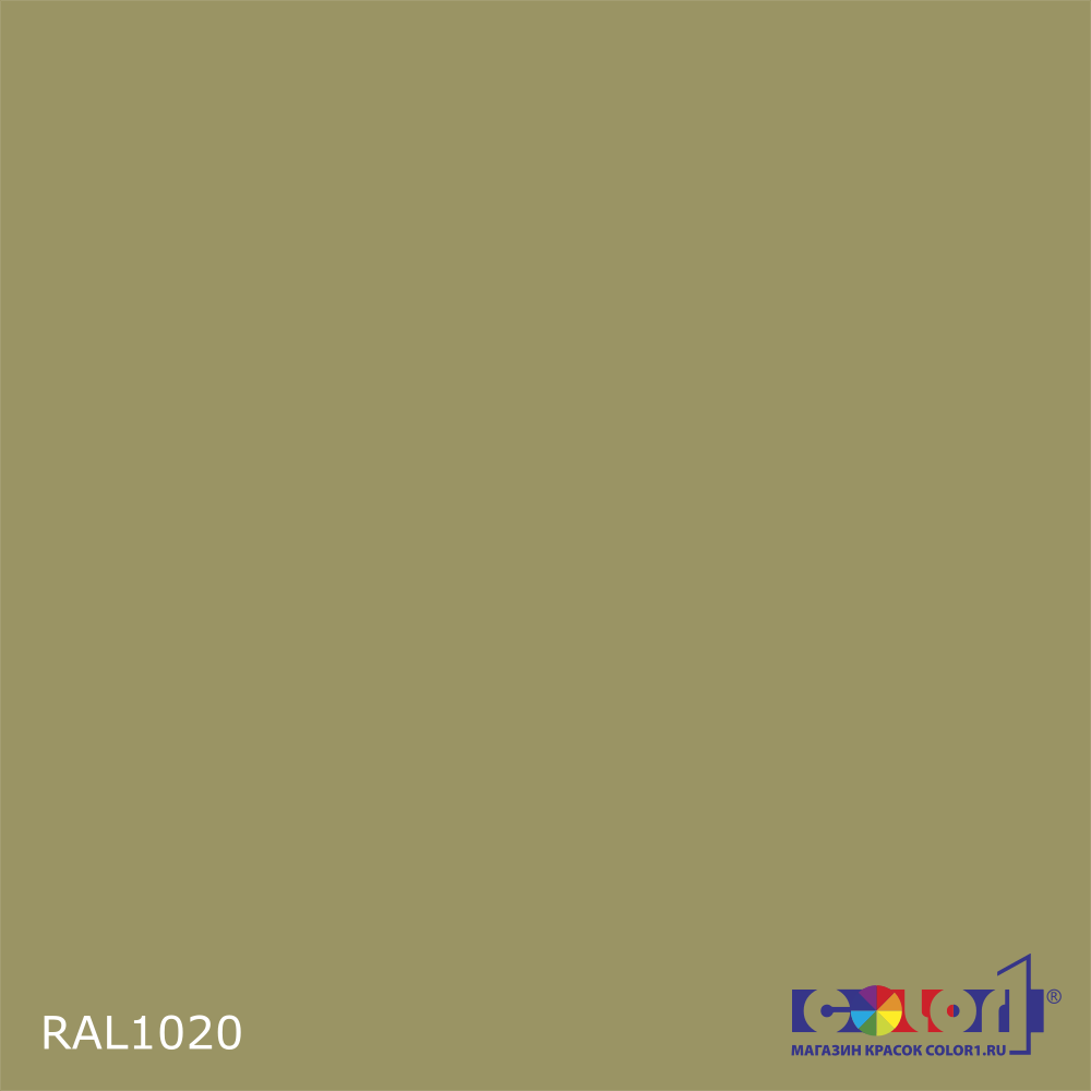 Краска автомобильная универсальная, цвет RAL 1020, в комплекте с отвердителем (растворителем), 1кг + 0,5л