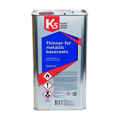 К5 Thinner Slow for metallic basecoats Разбавитель для базы металликов медленный 5000мл