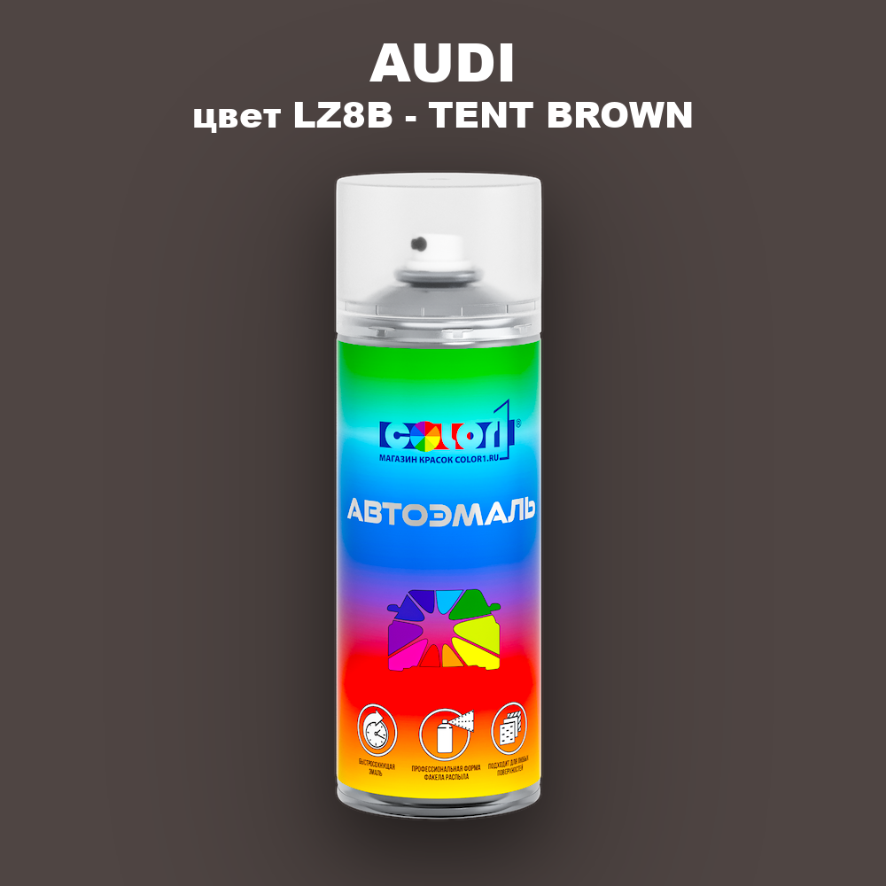Аэрозольная краска AUDI, цвет LZ8B - TENT BROWN