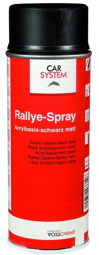 CARSYSTEM Rallye Spray Matt - Аэрозольная краска черная матовая, 400мл