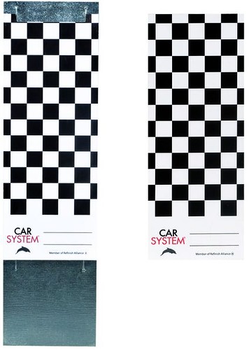 CARSYSTEM Color Match Card Paper - Пластина для тест-напыла с держателем, картон (250шт.)