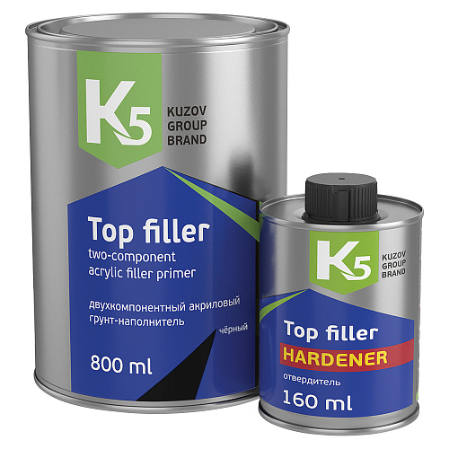 К5 Top Filler (800+160 мл) Грунт двухкомпонентный акриловый в комп. с отвердителем