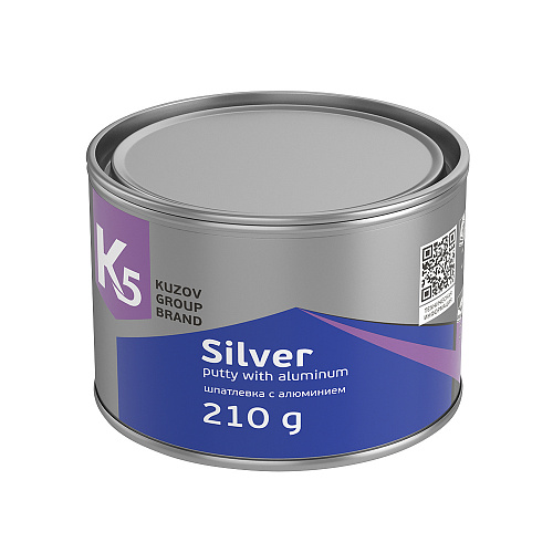 Шпатлевка К5 Silver с алюминием 210 г