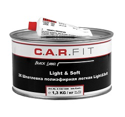 CARFIT 2К Шпатлевка полиэфирная легкая Light&Soft (1,3 кг)
