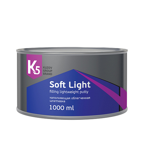 Шпатлевка К5 Soft Light наполняющая облегченная белая 1000 мл