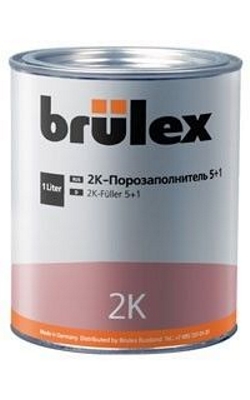 BRULEX 2К-Порозаполнитель 5+1 с отвердителем (0,2л), 1л