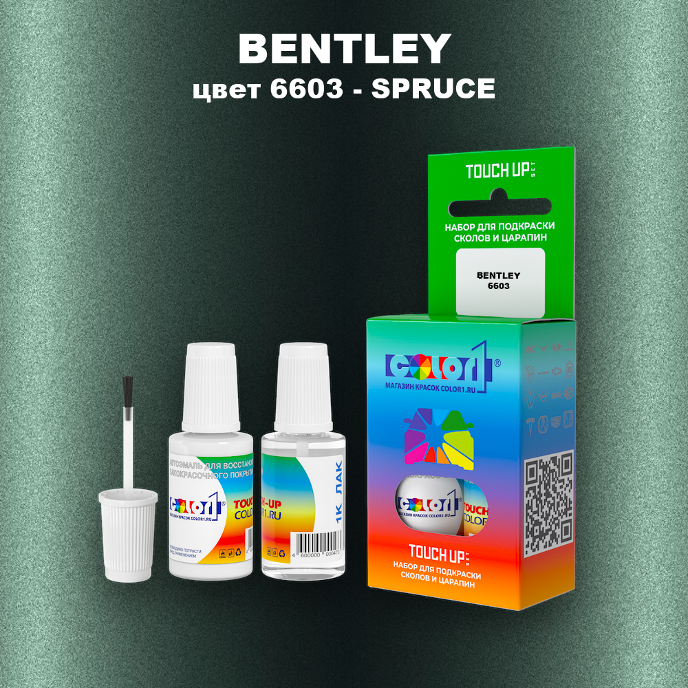 Краска для сколов во флаконе с кисточкой BENTLEY, цвет 6603 - SPRUCE