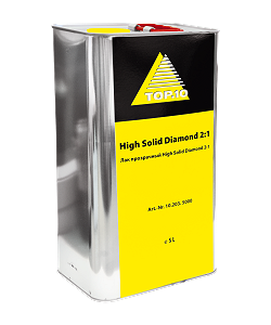 Top10 HIGH SOLID DIAMOND Двухкомпонентный прозрачный лак системы HS 2+1, 5л