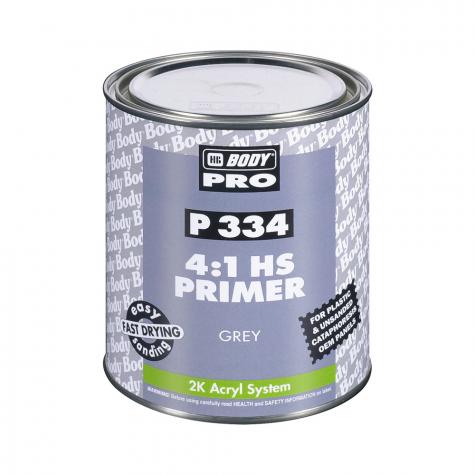 Грунт-наполнитель HB BODY PRO 334 HS 4+1 2К (серый) (1л)