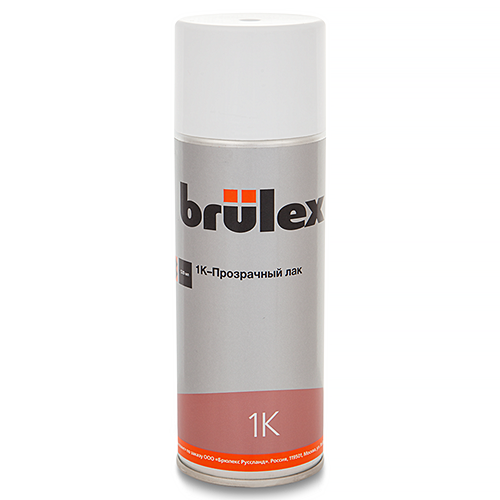 1К Аэрозольный прозрачный лак BRULEX, 400 мл