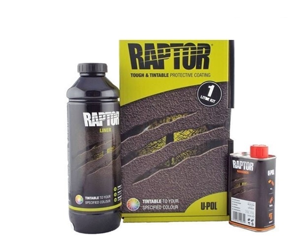 U-Pol RAPTOR 2K 3:1 Защитное покрытие повышенной прочности, 750 мл+0,25 мл (колеруемое)