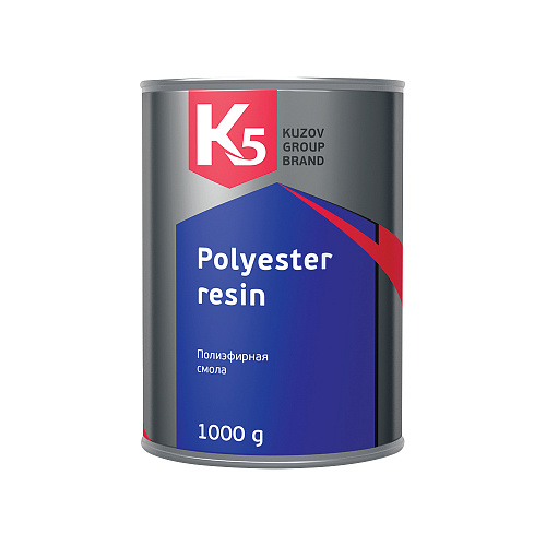 K5 Polyester resin 1000 гр Полиэфирная смола в комплекте с отвердителем.