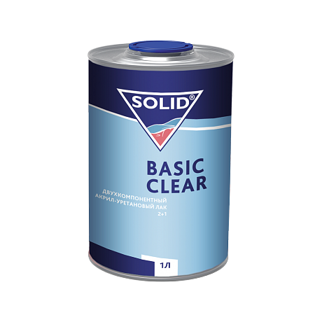 SOLID BASIC CLEAR (1000 мл) - двухкомпонентный акрил-уретановый лак 2+1