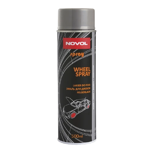 NOVOL WHEEL SPRAY Краска для дисков, акриловая, серебристая (аэрозольная краска) 500мл