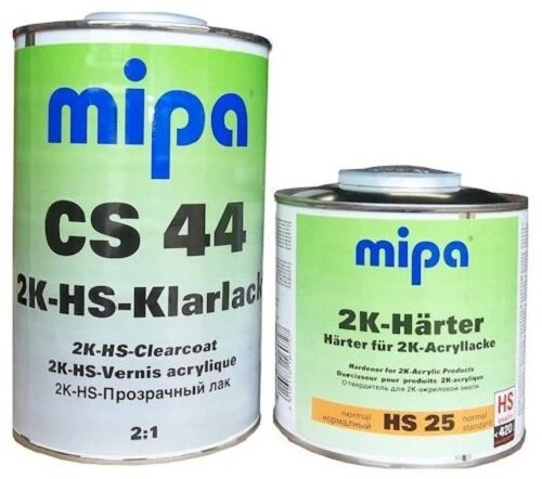 Mipa 2K HS 2+1 CS44 Керамический лак, в комплекте c oтвердителем HS25 (1л + 0,5л)