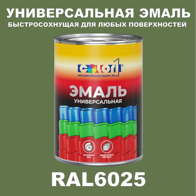 Краска автомобильная универсальная, цвет RAL 6025, в комплекте с отвердителем (растворителем), 1кг + 0,5л