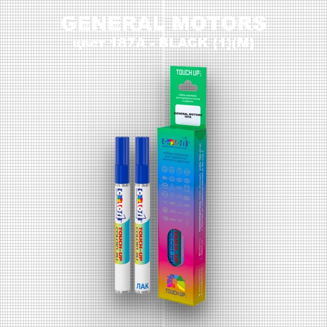 Маркер с краской GENERAL MOTORS, цвет 187A - BLACK (1)(M)