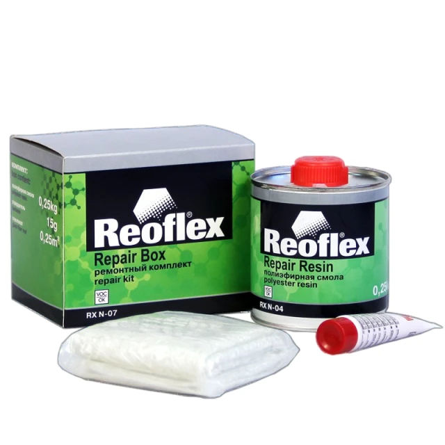 Рем.комплект REOFLEX (смола 0,25кг+стекломат 150 гр/1м.кв.+отвердитель)