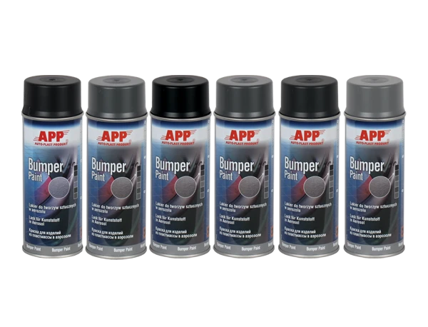 Краска для изделий из пластмассы в аэрозоли BUMPER paint черная, 400мл