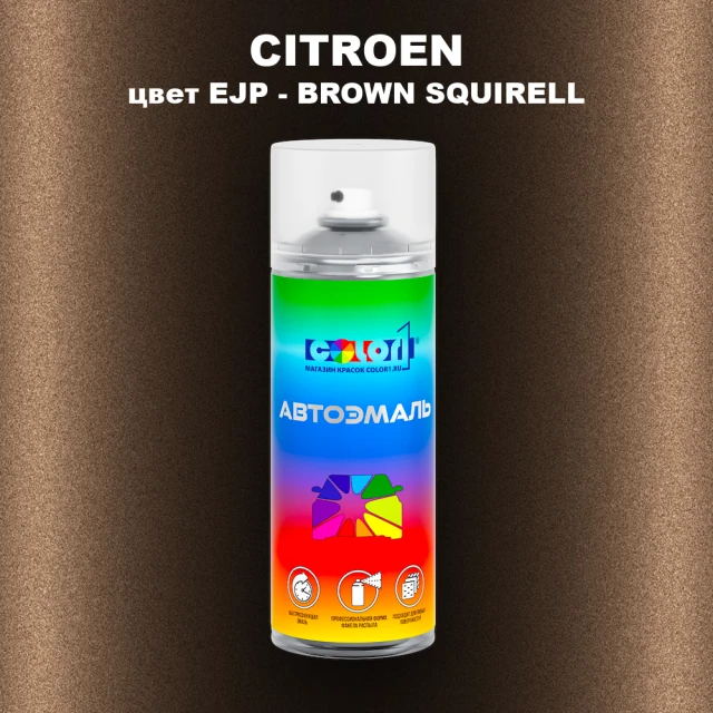 Аэрозольная краска CITROEN, цвет EJP - BROWN SQUIRELL