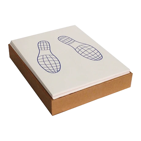 SOLID Paper floor mats коврики двухслойные "Следы ног" ( уп.100 шт.)