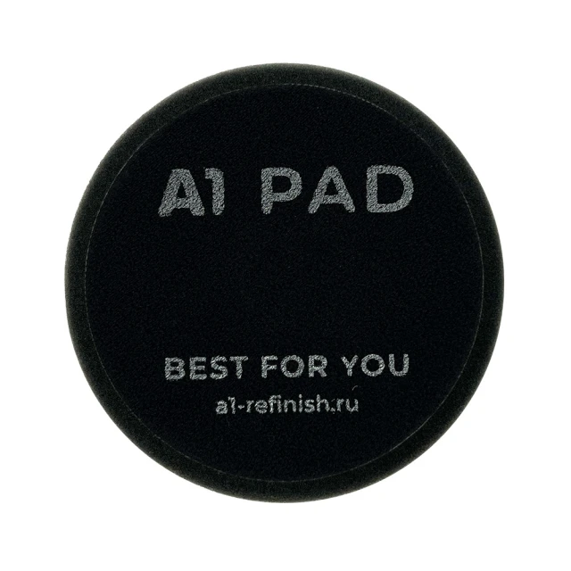 Полировальный круг финишный чёрный 80 мм — A1 Finishing foam pad