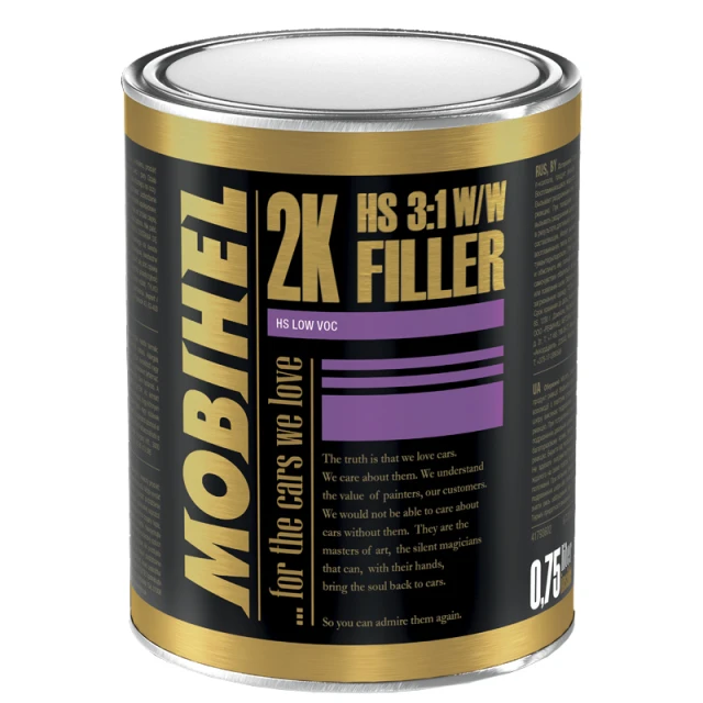 2К HS 3:1 Грунт-наполнитель универсальный Мобихел LOW VOC, 0,75 л
