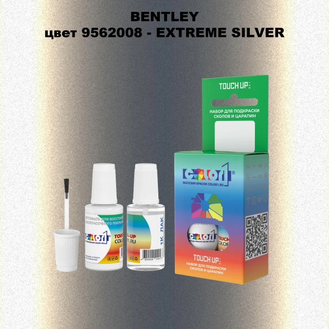Краска для сколов во флаконе с кисточкой BENTLEY, цвет 9562008 - EXTREME SILVER