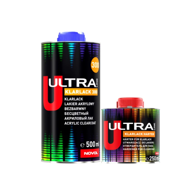 Лак NOVOL ULTRA KLARLACK 300 (0,5 л) + отвердитель NOVOL (0,25 л) — комплект