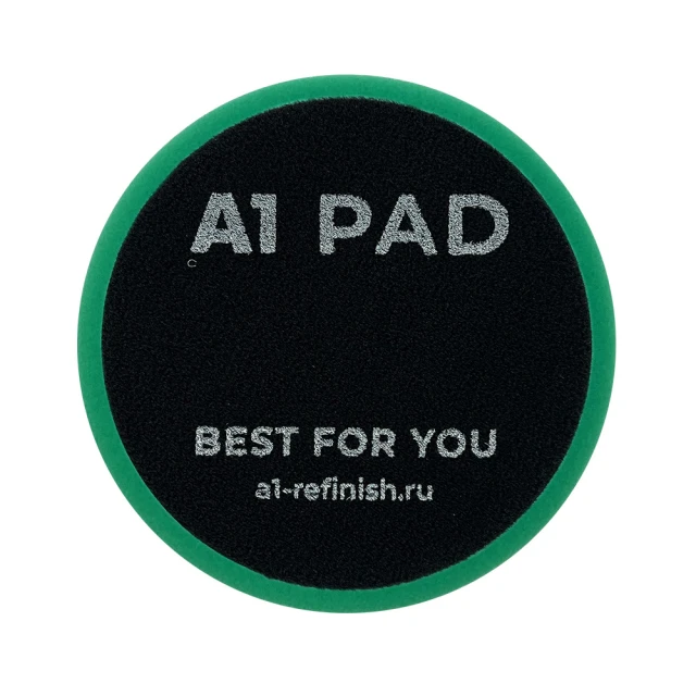 Полировальный круг экстра твердый зеленый 80 мм — A1 Heavy Cut foam pad Green