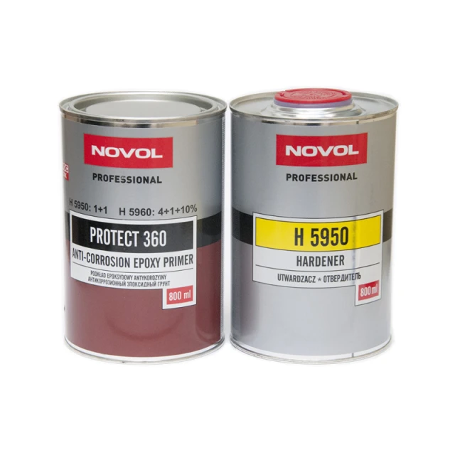 Грунт NOVOL PROTECT 360 (0,8 л) + отвердитель NOVOL H5950 (0,8 л) — комплект