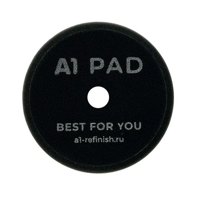 Полировальный круг финишный чёрный 125 мм (dual action) — A1 Finishing foam pad