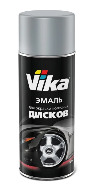 VIKA Вика Аэрозольная эмаль для дисков серебристая, 400 мл