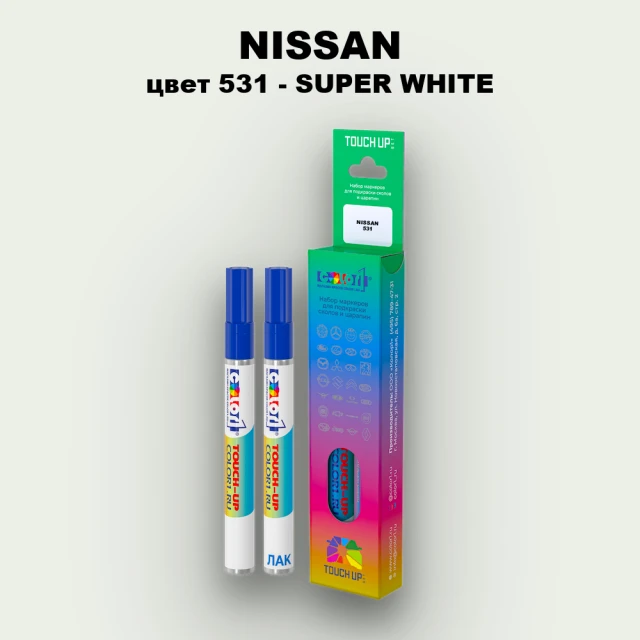 Маркер с краской NISSAN, цвет 531 - SUPER WHITE