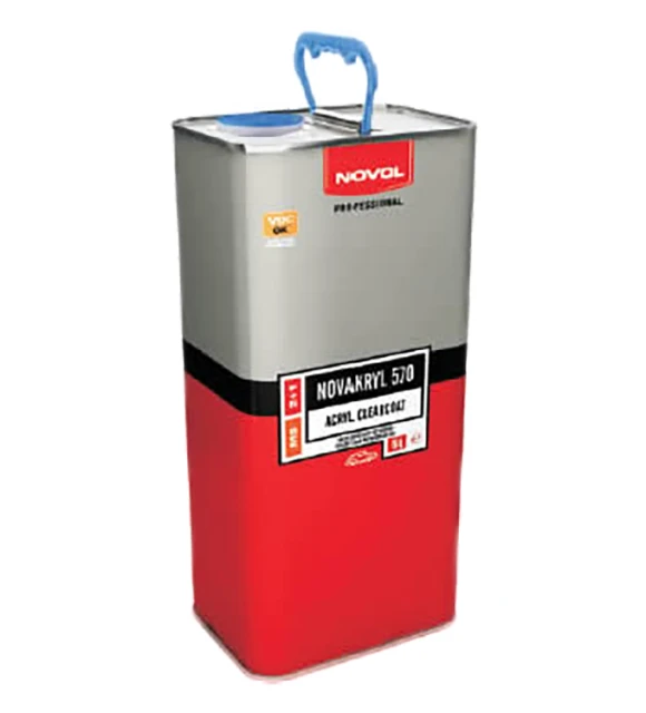 Лак NOVOL NOVAKRYL 570 MS (5 л) + отвердитель NOVOL H5120 (2,5 л) — комплект