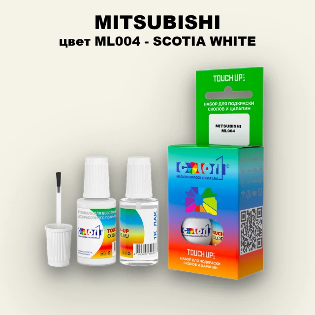 Краска для сколов во флаконе с кисточкой MITSUBISHI, цвет ML004 - SCOTIA WHITE
