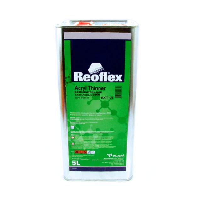 Разбавитель медленный для акриловых ЛКМ REOFLEX, уп. 5л