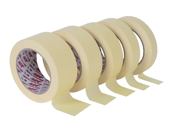Лента защитно-маскировочная желтая 80ºС, 36mm