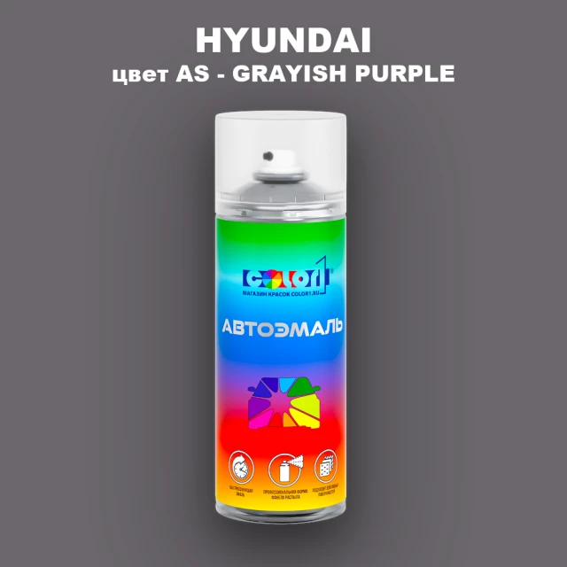 Аэрозольная краска HYUNDAI, цвет AS - GRAYISH PURPLE