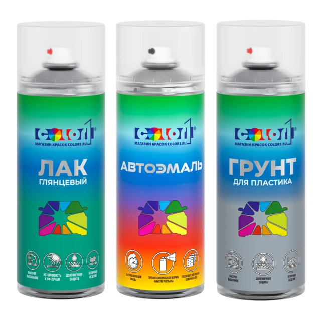 Аэрозольный набор для покраски (для пластика/парктроников)