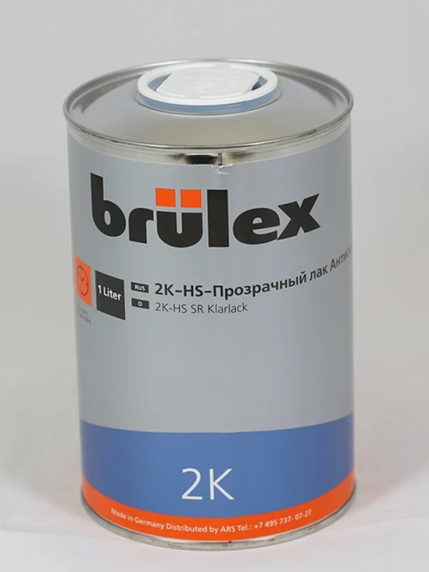 BRULEX 2K-HS-Прозрачный лак Антискретч, 1л